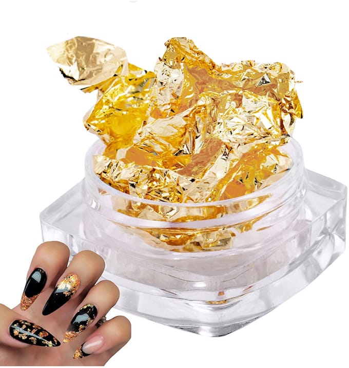 SUNONE Gold Flakes – Metallic Flakes Voor Nagel Decoratie