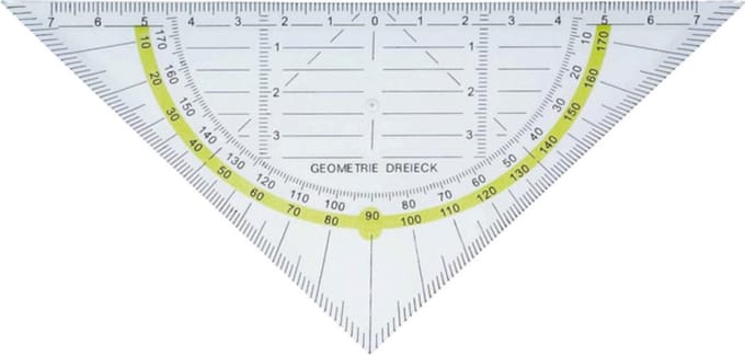 Alco Geodriehoek Flexibel 16 Cm Transparant