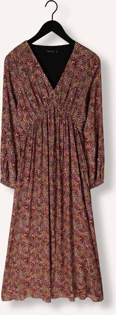 Ydence Dress Michelle Dames - Jurk - Bruin - Maat XS