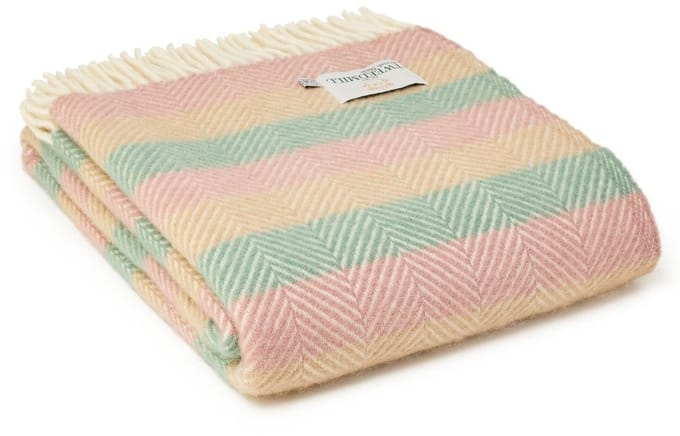 Plaid Summer Breeze Stripe - 150x183 - Nieuw Wol - Tweedmill UK