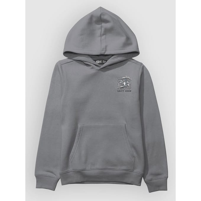 Salty Crew Surf Shark Kids Hoodie grijs