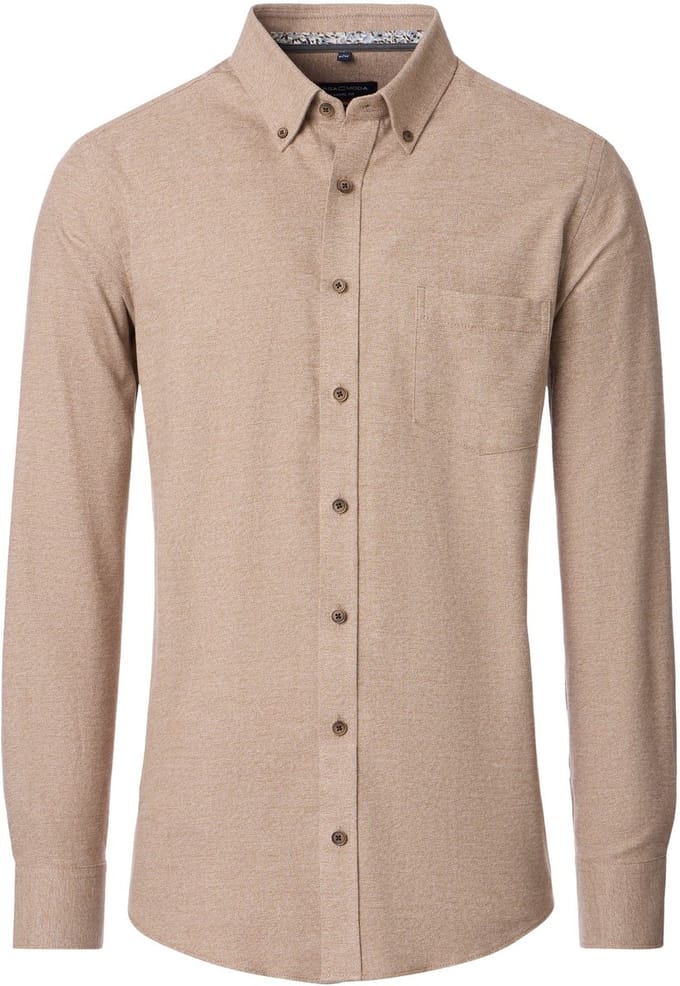 CASA MODA Sport casual fit overhemd - satijnbinding - - Strijkvriendelijk - Boordmaat: 53 - 54