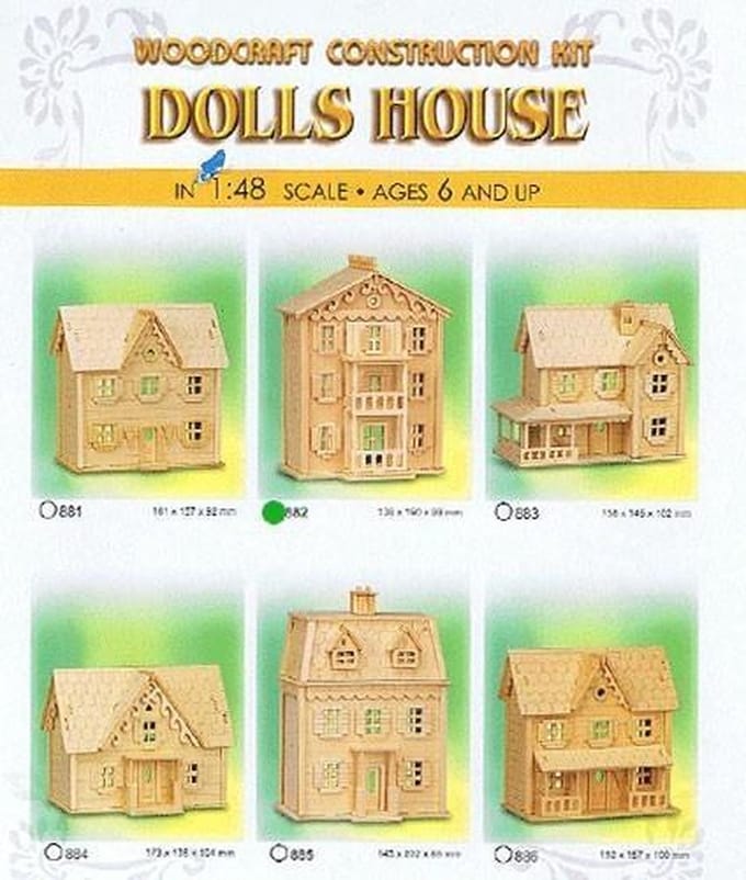 Bouwdoos Poppenhuis 6 ass. 881-886.