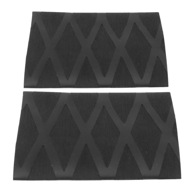 2 STUKS Tennisracket Grip Tape Warmtekrimpende Polyolefine Racket Overgrip voor Horizontaal Racket black