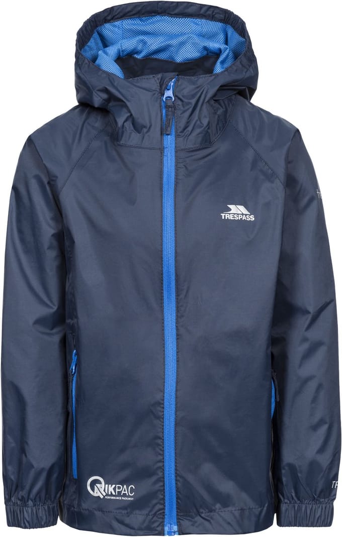 Trespass Qikpac Jas Blauw 7-8 Years Jongen