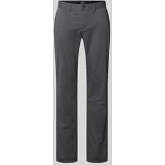 Klein motief broek met achterzakken