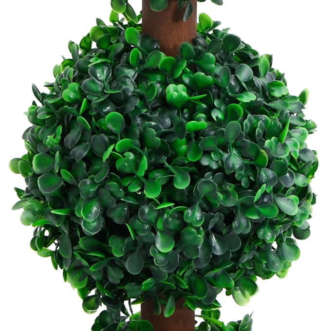 Arbre buis artificiel avec pot forme sphérique vert 90 cm