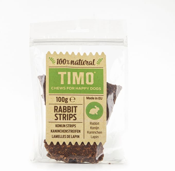 Timo Strips 100 g - Hondensnacks - Konijn