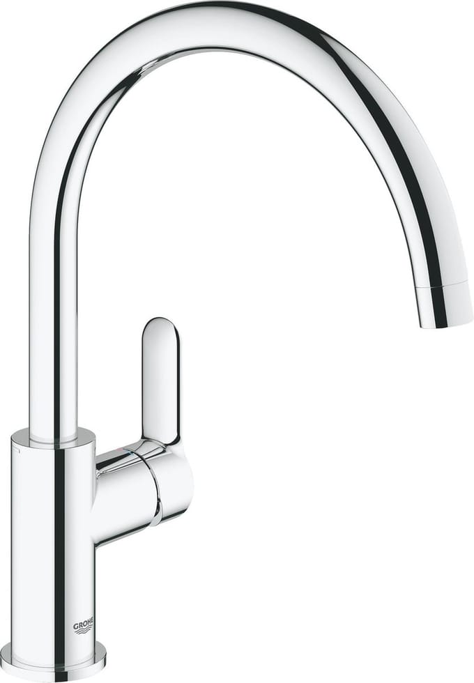 GROHE Bau Edge Keukenmengkraan - Hoge uitloop - Chroom