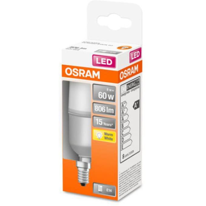 OSRAM LED lamp Classic Stick mat E14 8,5W 2.700K