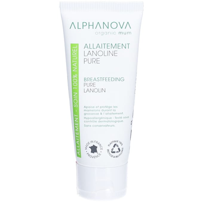 Alphanova LANOLINE PUUR 100% NATUURLIJK | ALPHANOVA ORGANIC MUM 40 Huidcrème