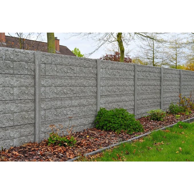 Intergard Beton schutting Rockstone enkelzijdig 200x193cm
