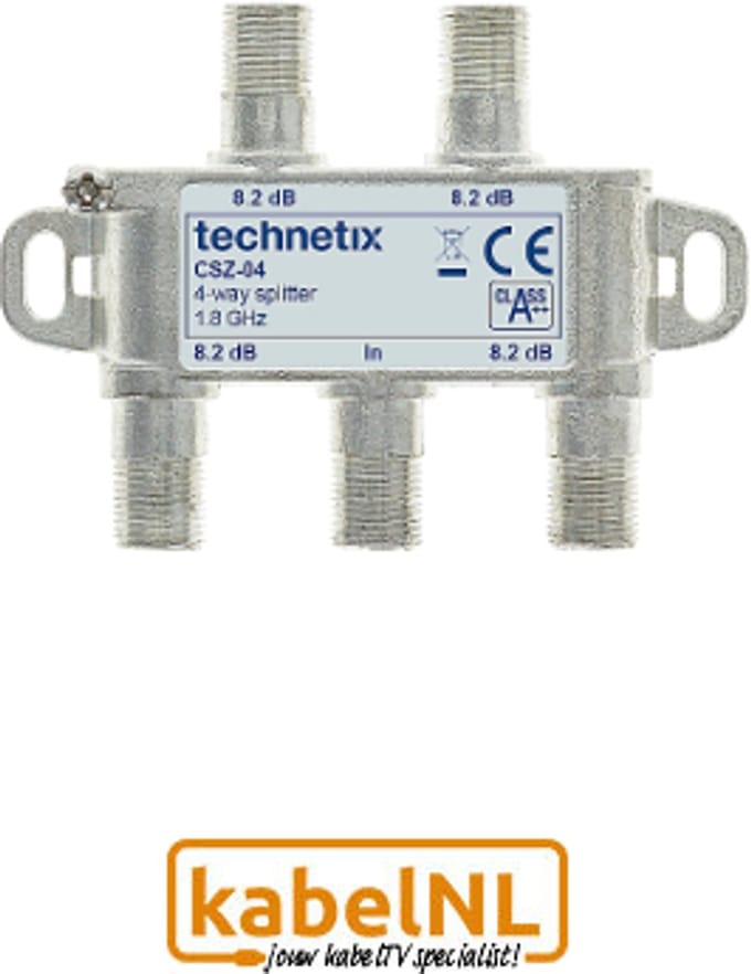 Technetix 4 weg MoCA splitter (Internet over Coax)
