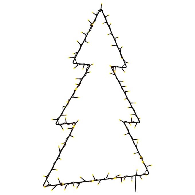 vidaXL - Kerstverlichting - kerstboom - silhouet - 115 - LEDs - warm - wit