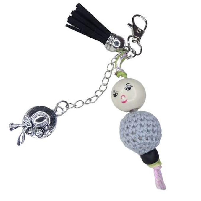2 Love it Gelukspoppetje Hoedje - Sleutelhanger - Tashanger