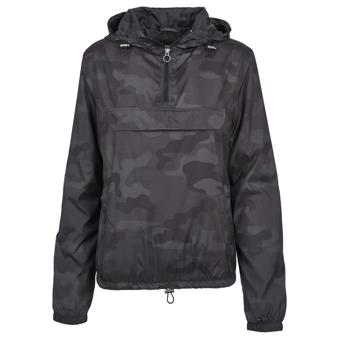 Urban Classics - Camo Pullover Jas - M - Zwart