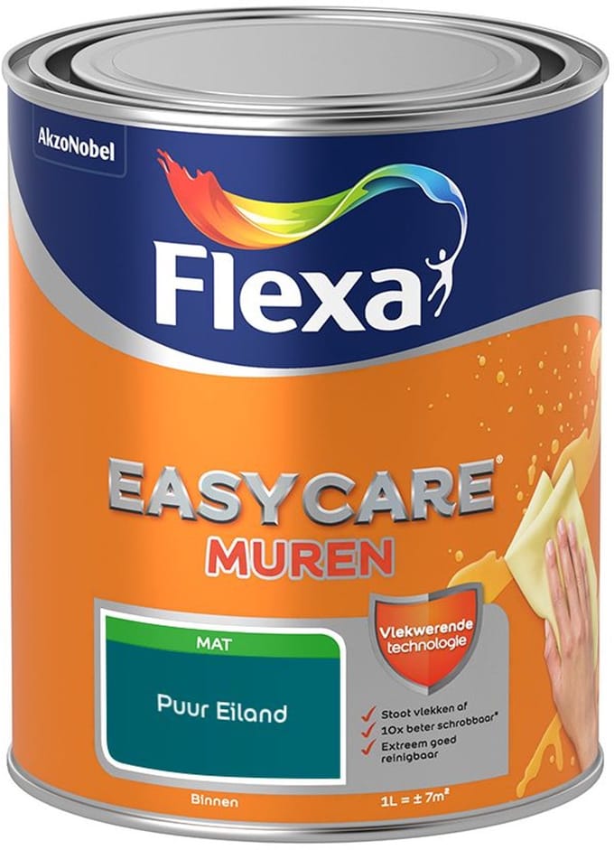 Flexa - Easycare Muren - Puur Eiland - Mengverf - 1 L