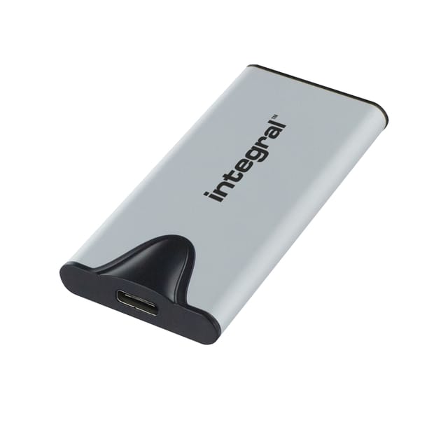 Integral SlimXpress Pro INSSD2TPORT3.2SLIMXS externe solide-state drive Thunderbolt technologie 2 TB USB Type-C USB 3.2 Gen 2x2 Zilver