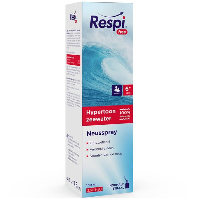 Respi Free Hypertonische Neusspray Familie 100 Spray