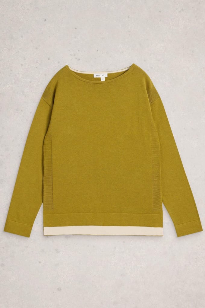 White Stuff Ophia Jumper Mid Chartreuse Größe: 10 | Pullover Outlet | Damen | Grün