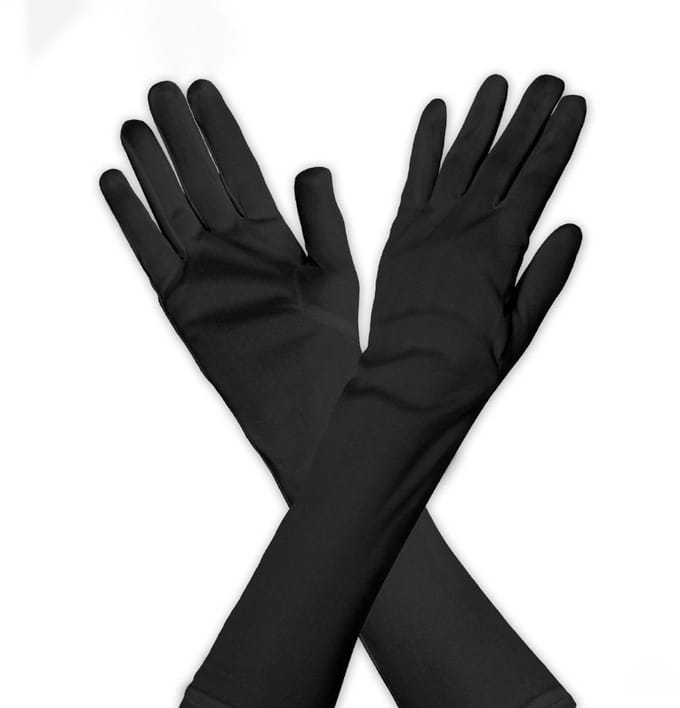 1 paar Handschoenen - Zwart - 40cm - L