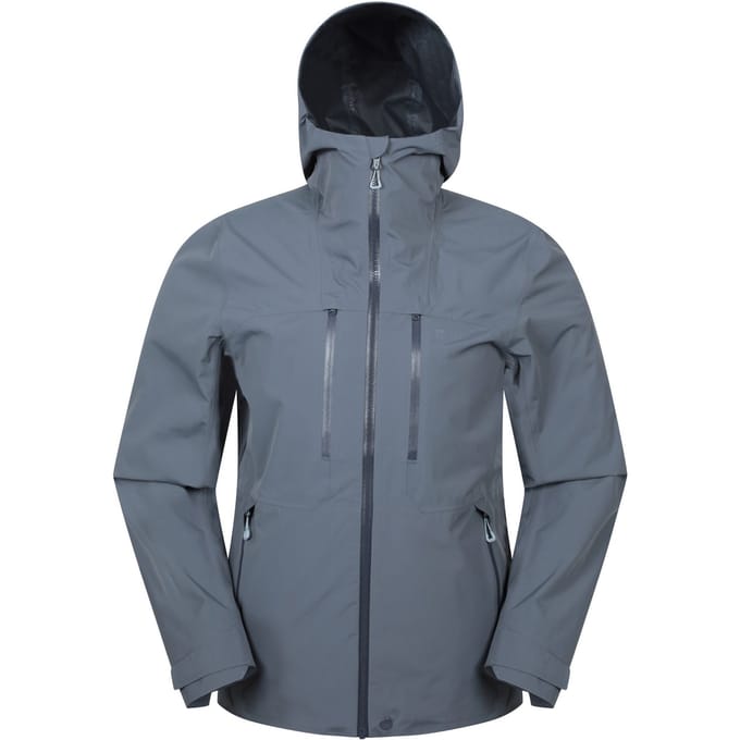 Mountain Warehouse Heren Kailash 2.5 Laagse Waterdichte Jas (Donkergrijs)
