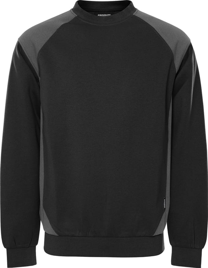 Fristads Sweater 7148 GSM - Zwart/Grijs - M