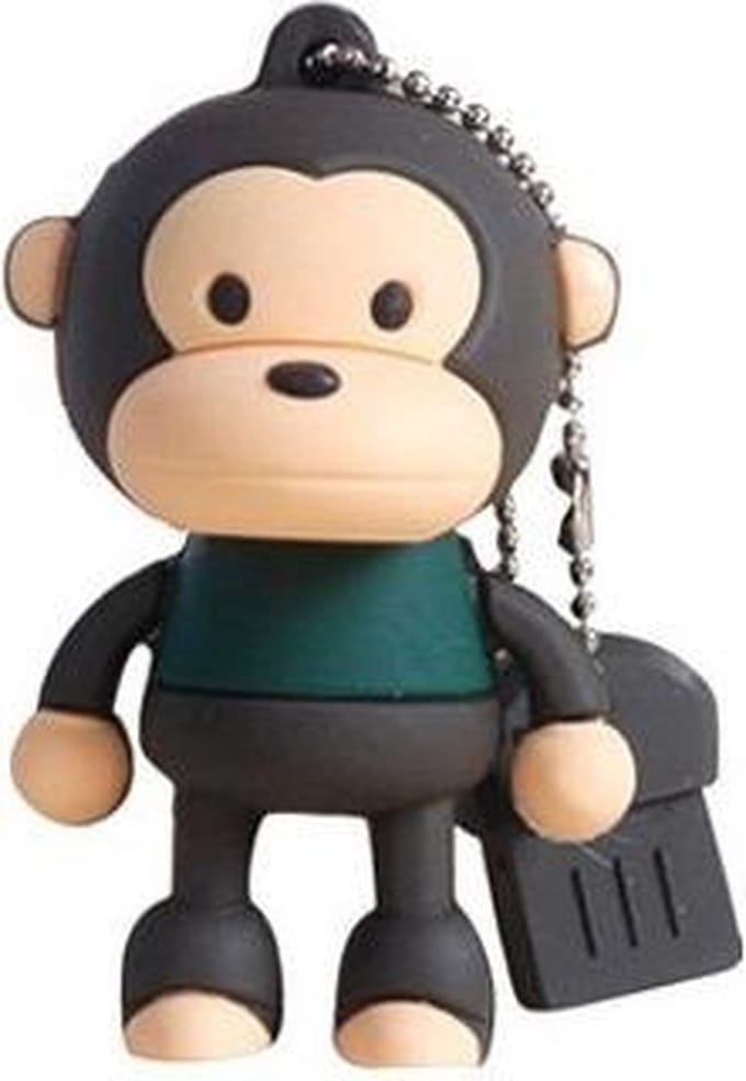 Ulticool USB-stick Aap  - 16 GB - Dier - Bruin