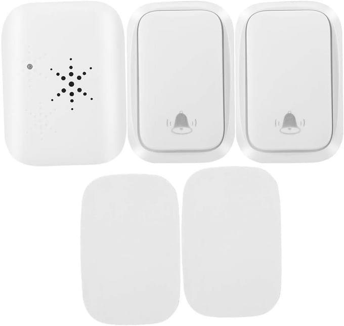 Draadloos Deurbellen Set met 4 Volume Niveaus en IP68 Waterdichte Zender