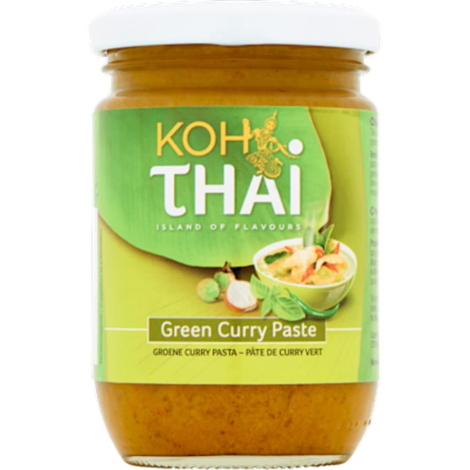 Curry pasta groen