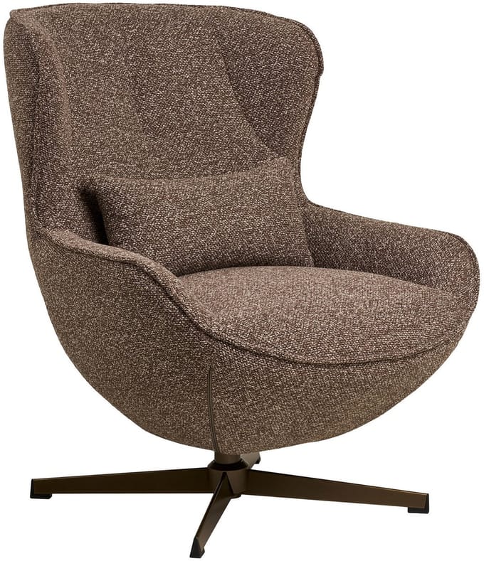 House Nordic Fauteuil Blenheim - Bruin Draaibaar
