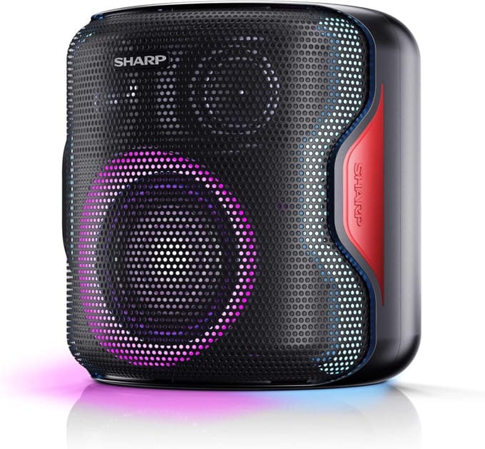 Draagbare Partyluidspreker - Bluetooth Speaker - Feesten Buiten - 14 Uur Speeltijd - 130 Watt - Zwart