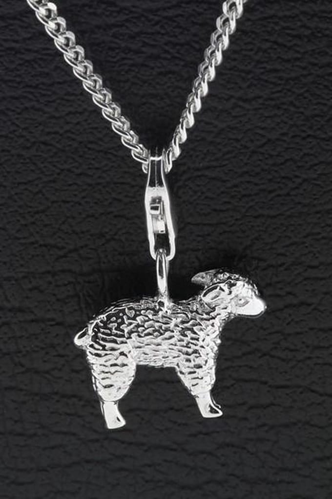 Zilveren Schaap hanger én bedel
