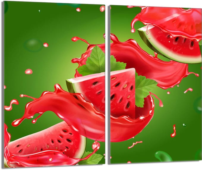 TMK ArtDeko - Snijplank Serie - Glass Cutting Board - Arbuz Ontwerp - Multifunctioneel