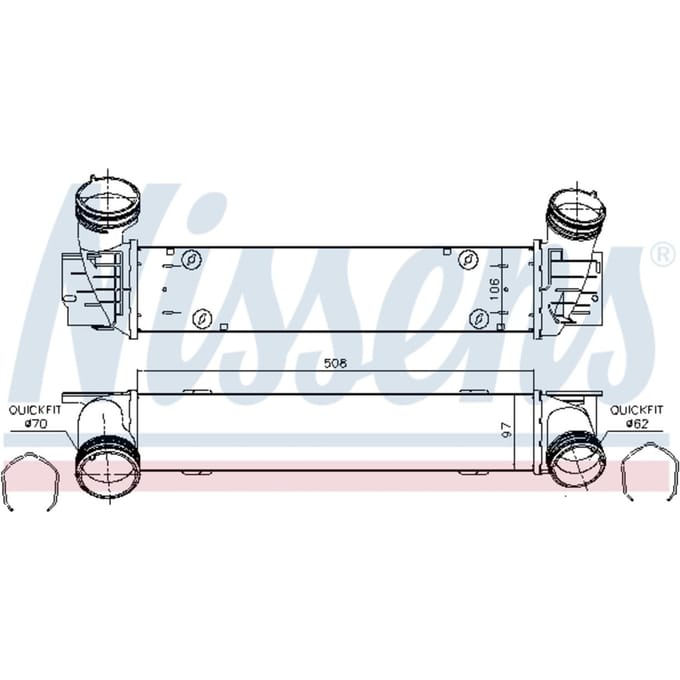 Intercooler NISSENS 96480