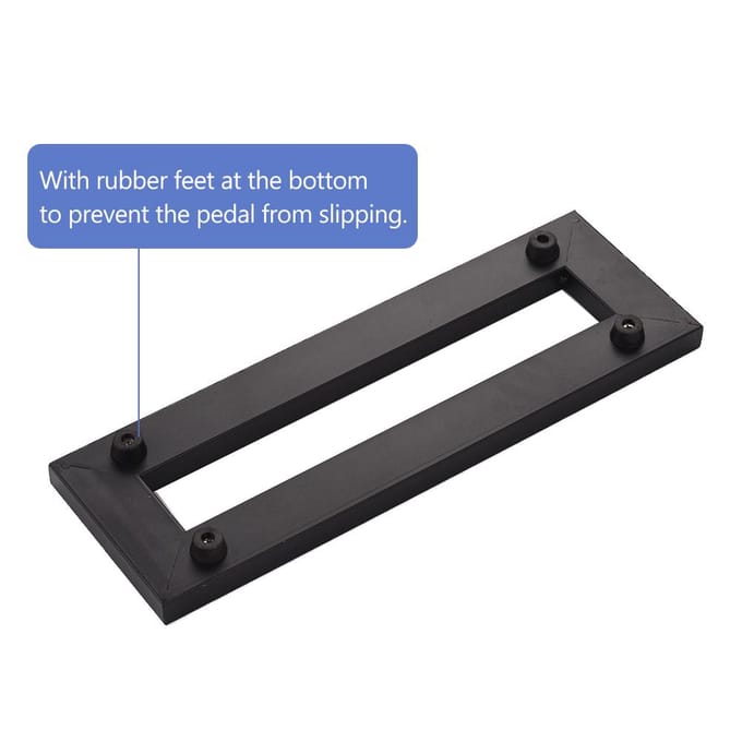 Gitaar Effect Pedalenbord Houder Plakplaat met Bevestigingstapes Kabelbinder Patch zwart