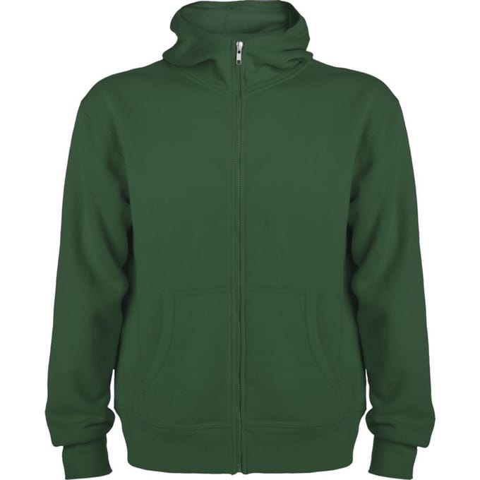 Roly Heren Montblanc Full Zip Hoodie (Fles groen)