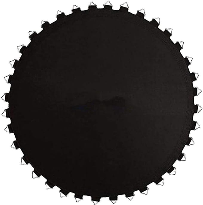 Vervangende Springmat - Trampoline Mat - Buiten Spelen - Heavy-Duty Stiksels - 10ft Diameter - Zwart