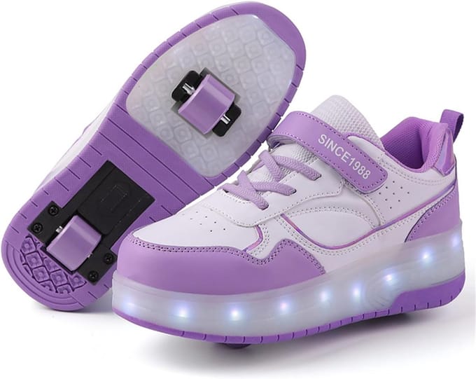 Verstelbare Kinderrolschaatsen met LED Verlichting en USB Oplaadbaar