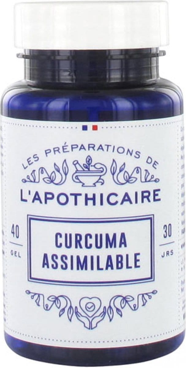 Les Préparations de L'Apothicaire Assimileerbare Kurkuma 40 Capsules