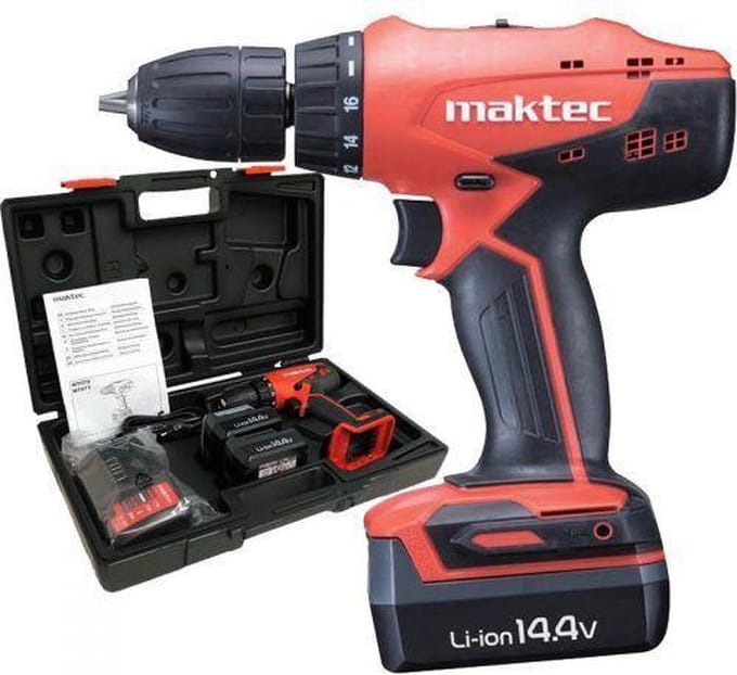 Maktec Boormashine MT070E – 14.4V – Li-Ion - 2x 1.1Ah Accu's – in Koffer