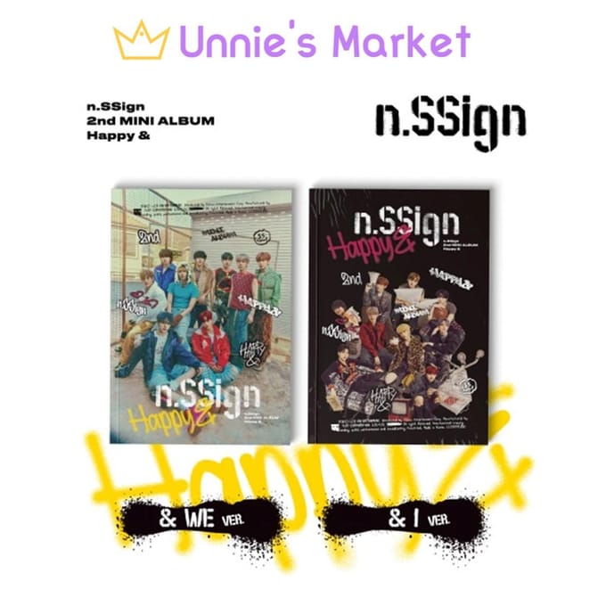 n.SSign 2e MINI-ALBUM 'Happy &' (& WIJ / & ik ver.) Random black
