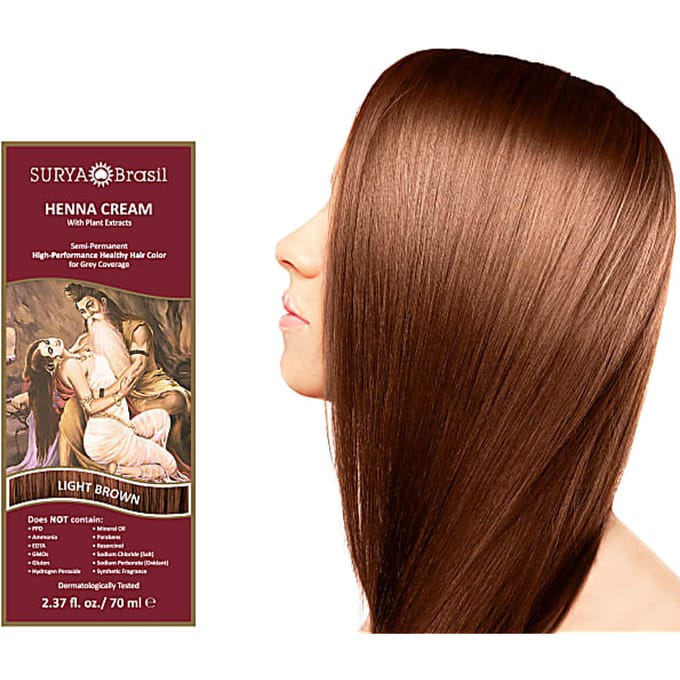 Surya Brasil Henna Haarverf Creme - Light Brown - 70 ml