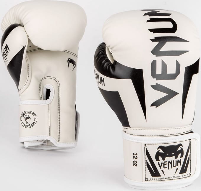 Venum Elite Bokshandschoenen – Wit/Zwart – 14 oz