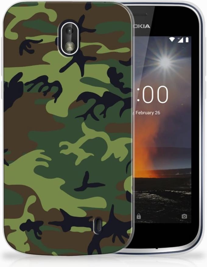Nokia 1 TPU bumper Army Dark