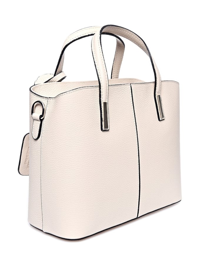 Anna Luchini Beige Rundleer Tas