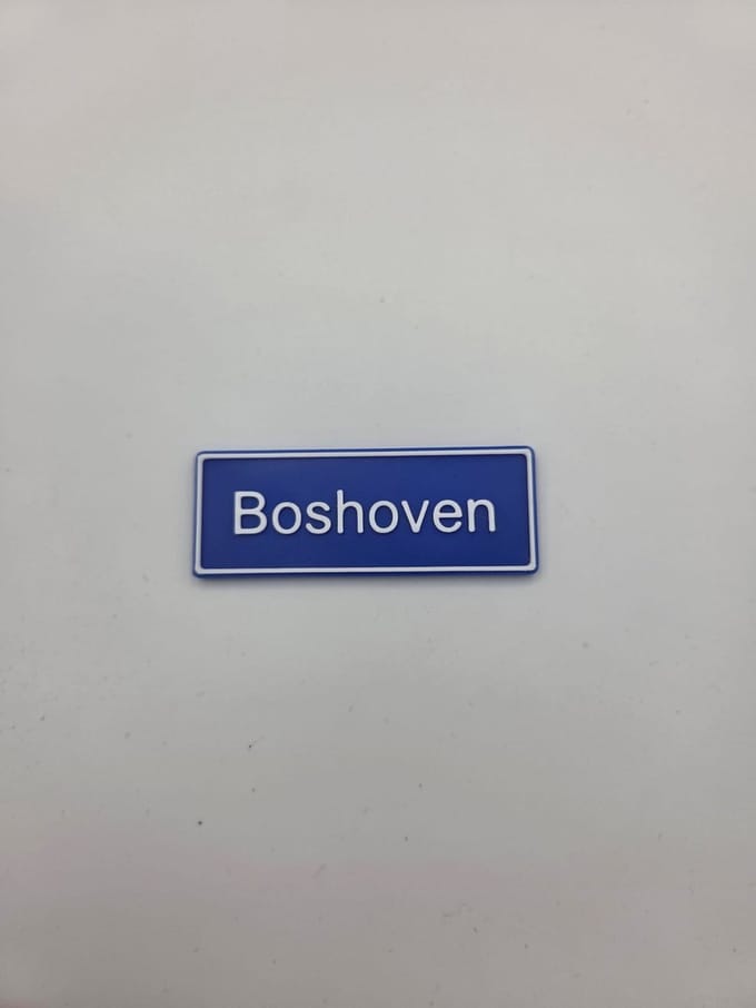 Koelkast Magneet plaatsnaam 8 X 3 CM Boshoven