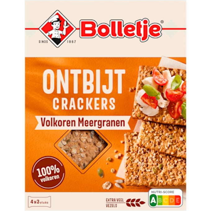 Ontbijtcrackers volkoren meergranen