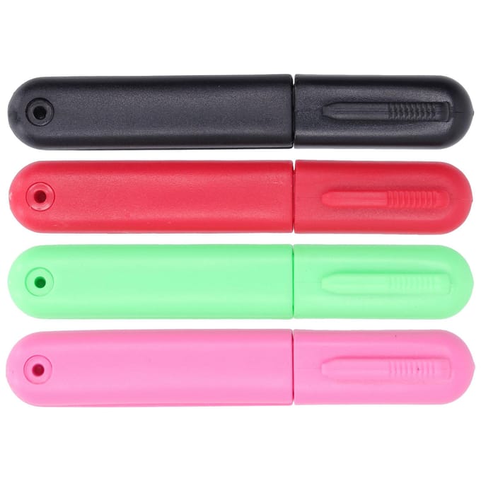 4 STUKS Garenknippers met Deksel Roestvrij Staal Rond DIY Naaien Mini Kleine Knippers Lichtgewicht Naaien green