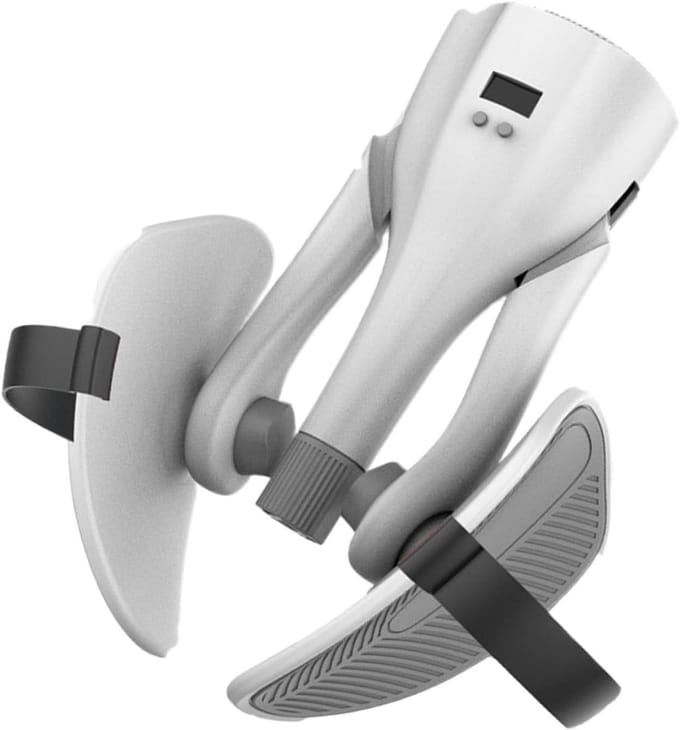 Dijtrainer - Heup trainer - Spierversteviging thuis - Verstelbare weerstand - 25.8 x 16.9 cm - Grijs